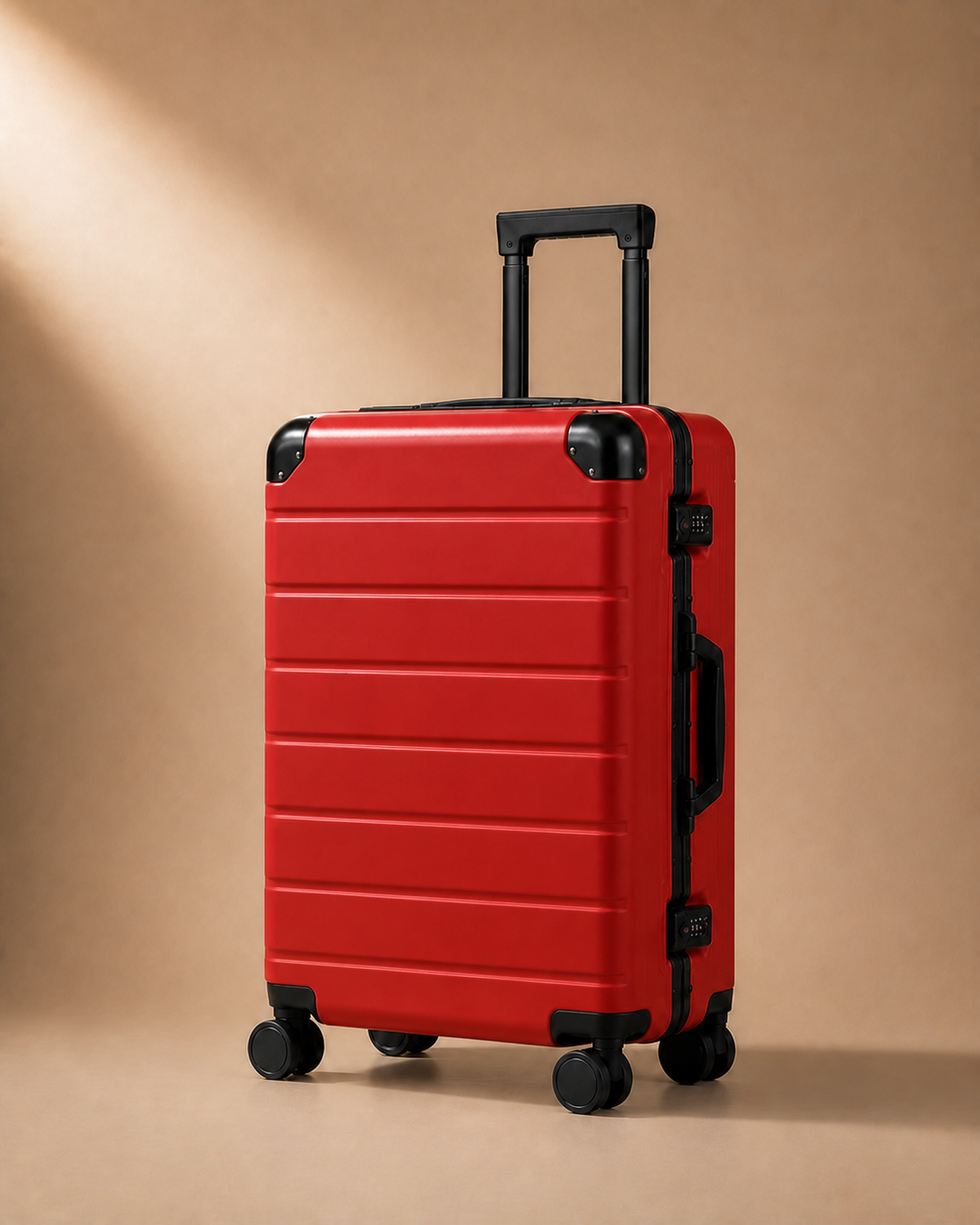 Runswick Large Capacity Cabin Suitcase - 20-28 Inch in Red