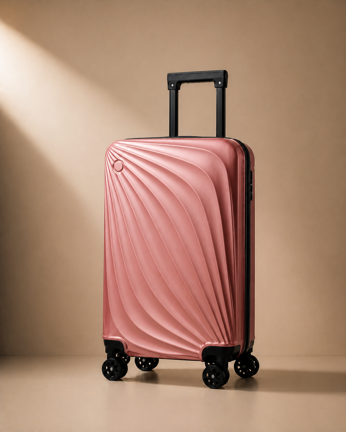 Mousehole 20 Inch Hard Shell Travel Makeup Case in Salmon