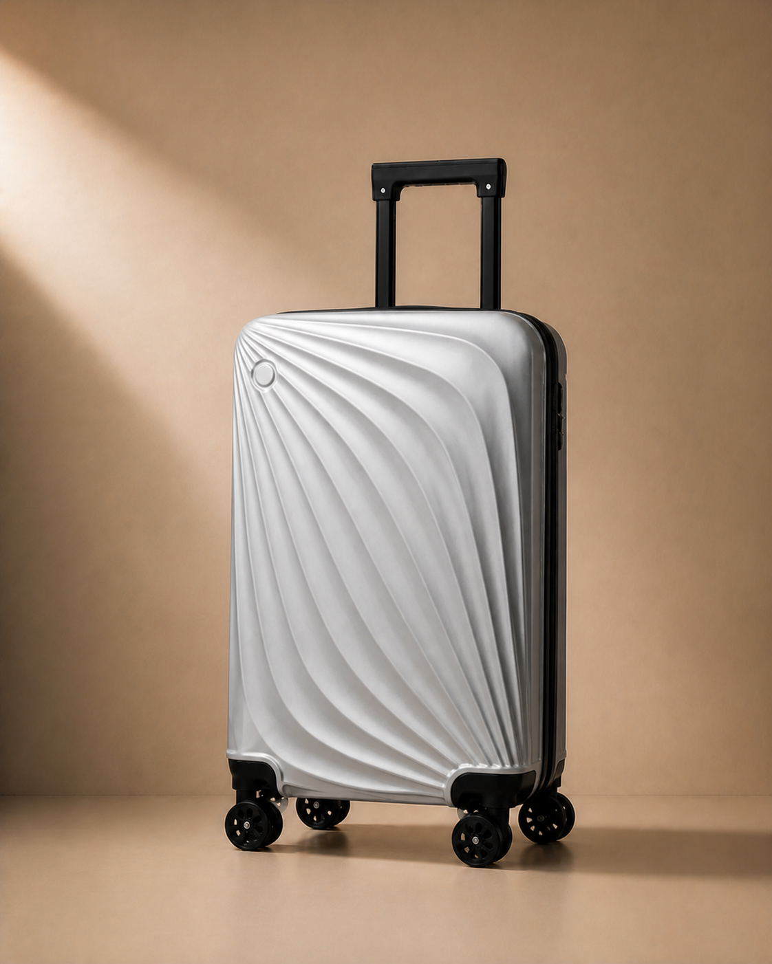 Mousehole 20 Inch Hard Shell Travel Makeup Case in Silver