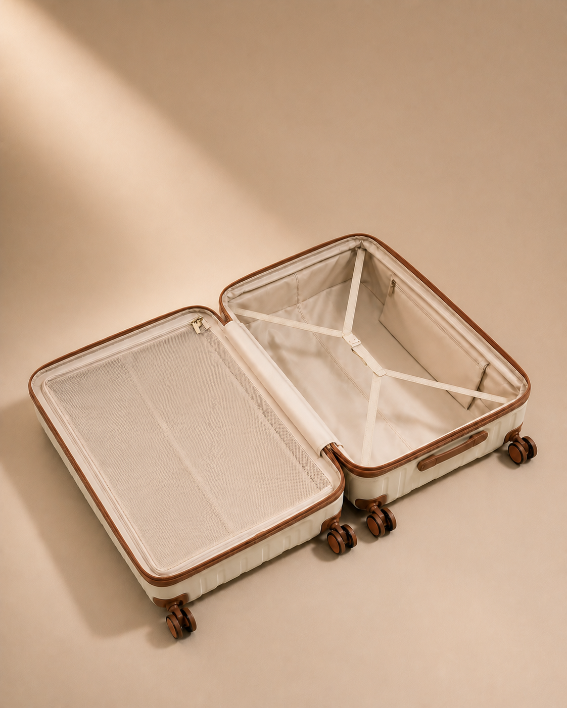 Southwold Scratch-Resistant Travel Suitcase, 28 Inch - open interior