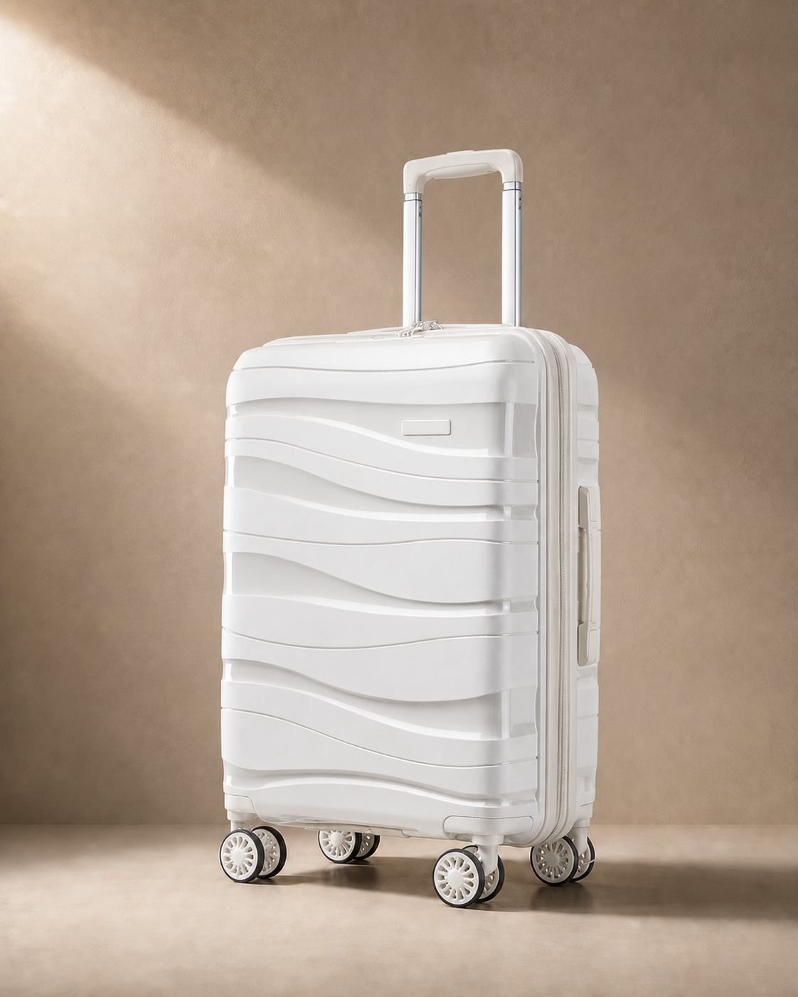 Gorran Carry-On Hard Shell Cabin Suitcase - 20/24/28 Inch in White