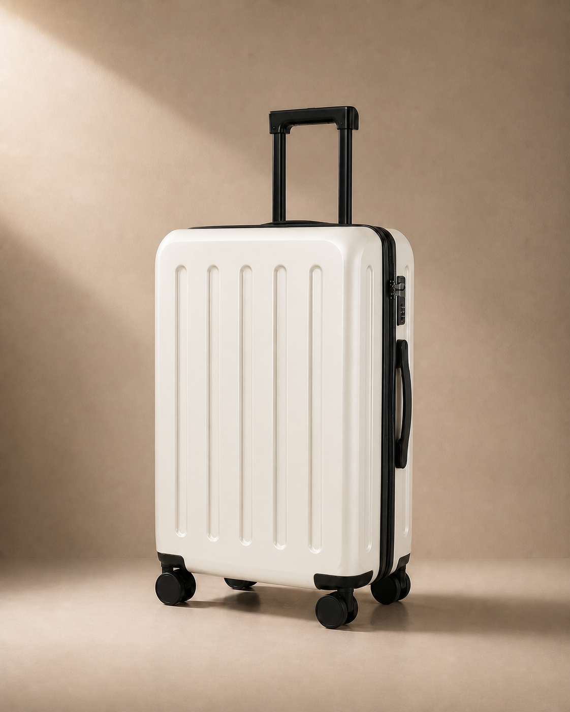 Dittisham Hard Shell Cabin Suitcase - 20/24/26 Inch in White