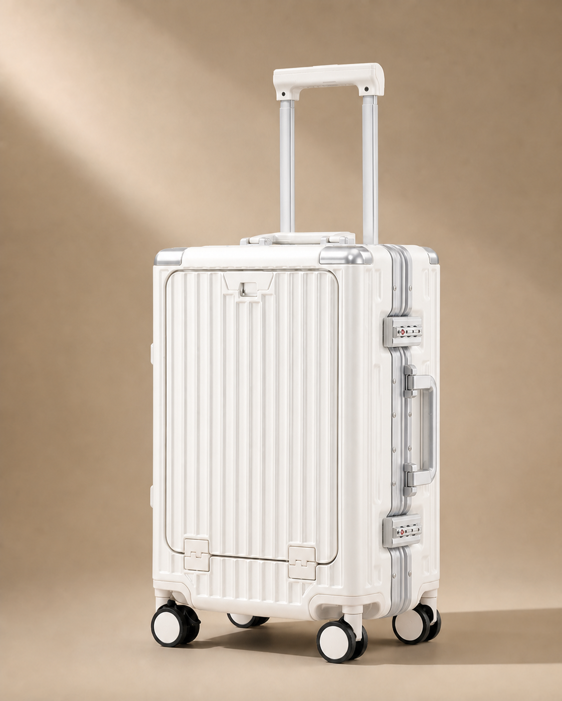 Cawsand Front-Opening Cabin Suitcase - 18/20/24/26 Inch in White