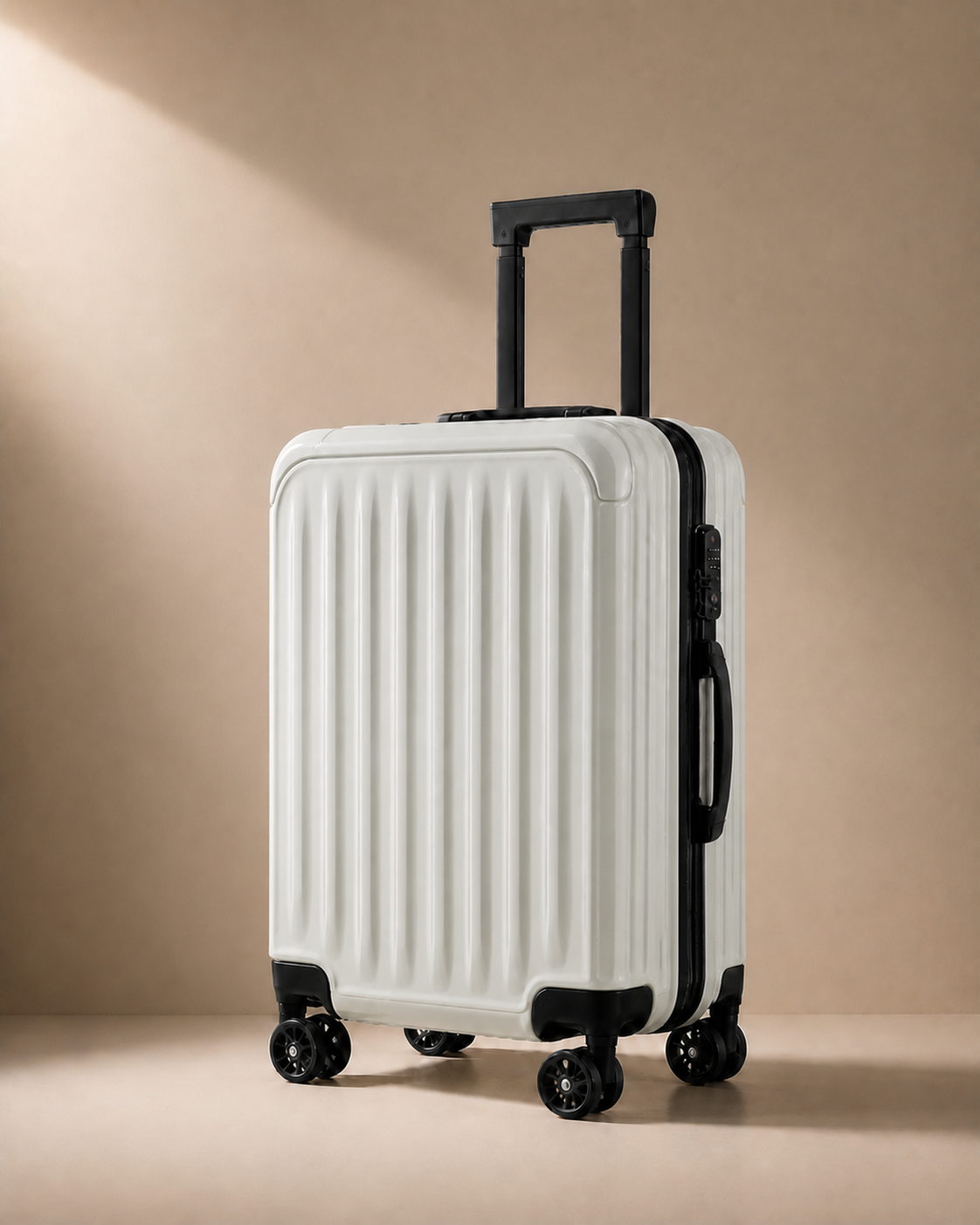 Alfriston Lightweight Hard Shell Cabin Suitcase - 20 Inch in White