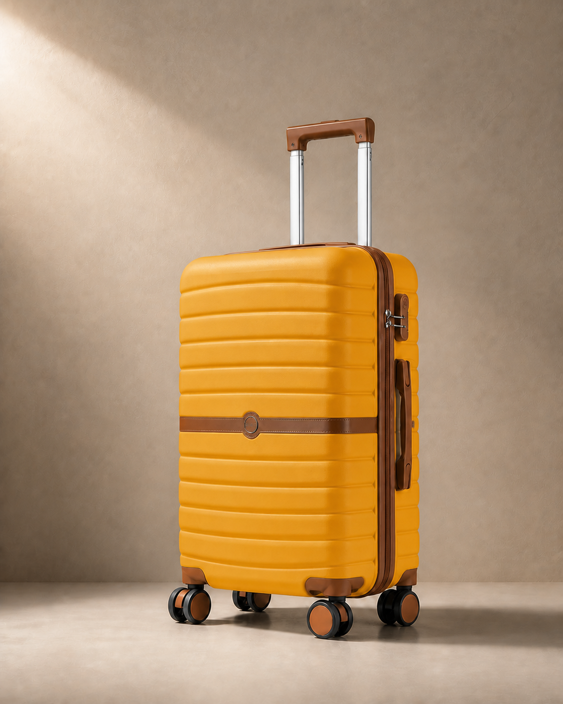 Corbridge Lightweight Hard Shell Cabin Suitcase - 20/24/28 Inch in Yellow