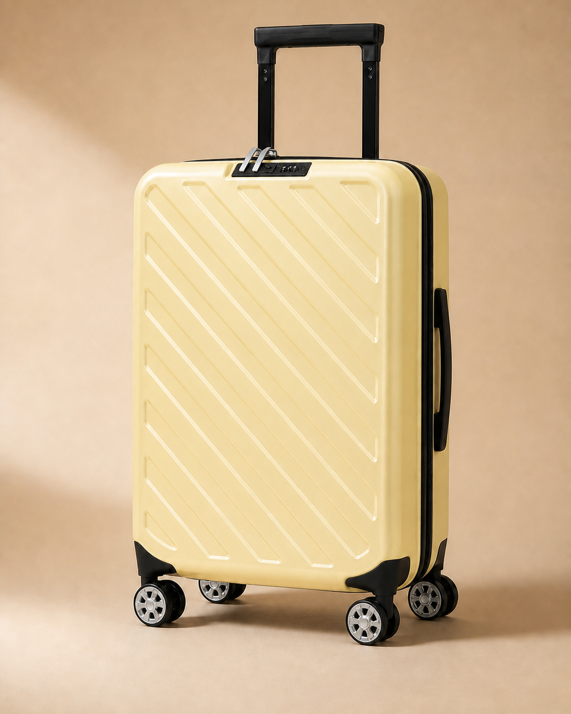 Polruan Foldable Cabin Suitcase - 20/24/28 Inch in Yellow