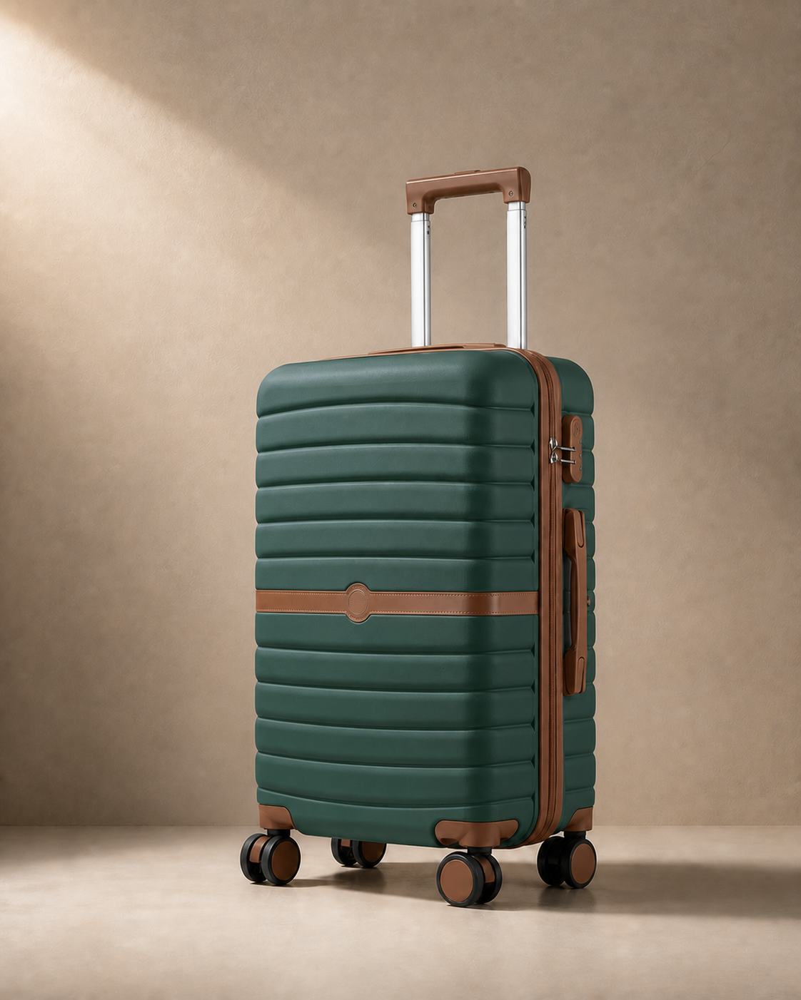 Corbridge Lightweight Hard Shell Cabin Suitcase - 20/24/28 Inch in Army Green