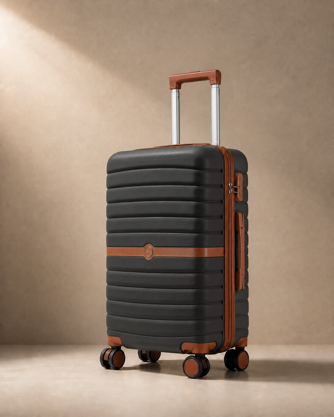 Corbridge Lightweight Hard Shell Cabin Suitcase - 20/24/28 Inch in Black