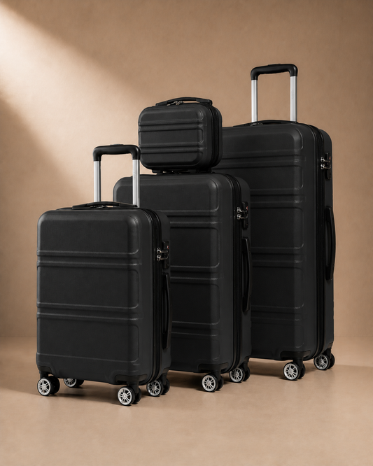 Tenby Hard Shell Cabin Suitcase - 12/20 Inch in black
