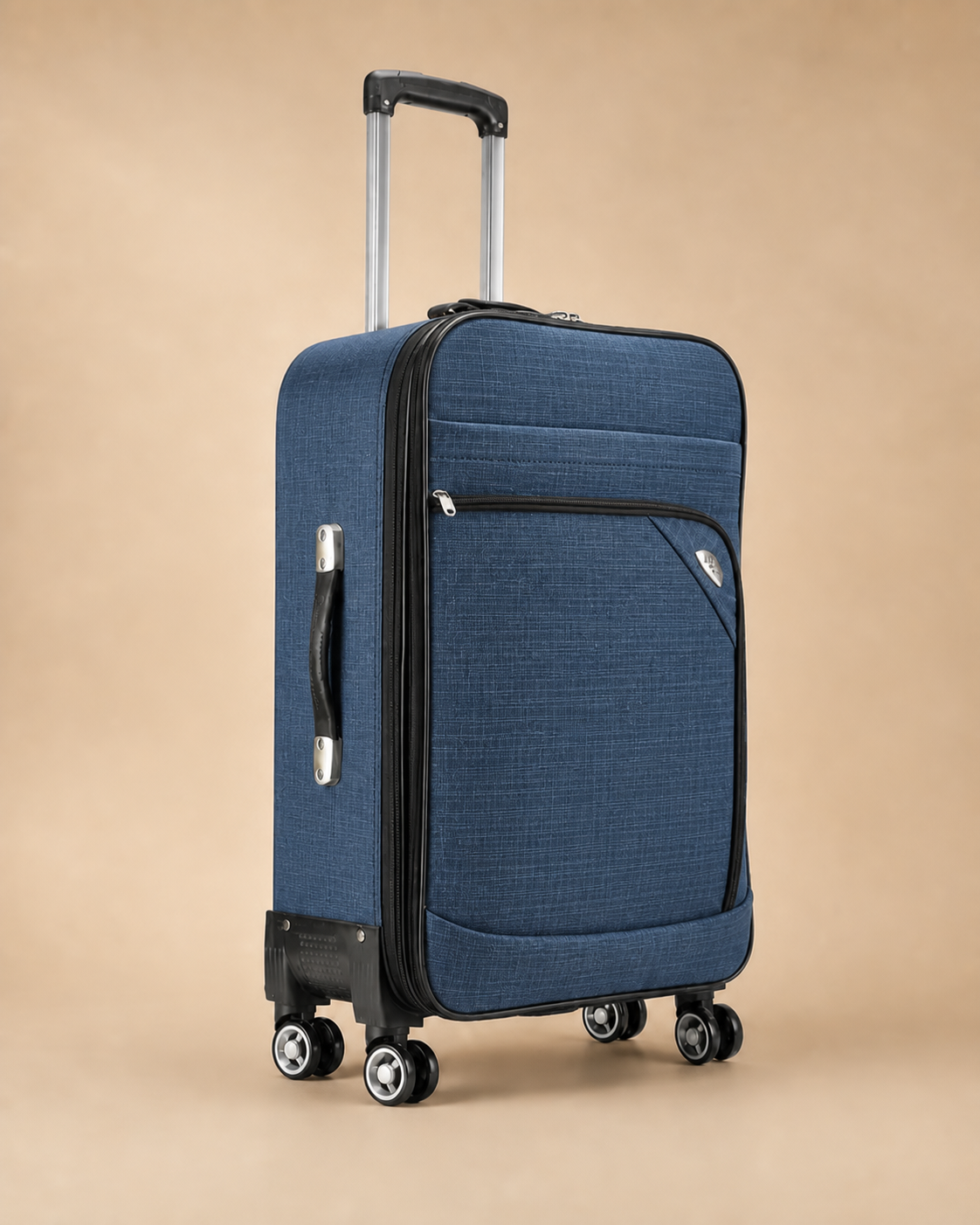Orford Soft Shell Cabin Suitcase - 20/24 Inch in Blue