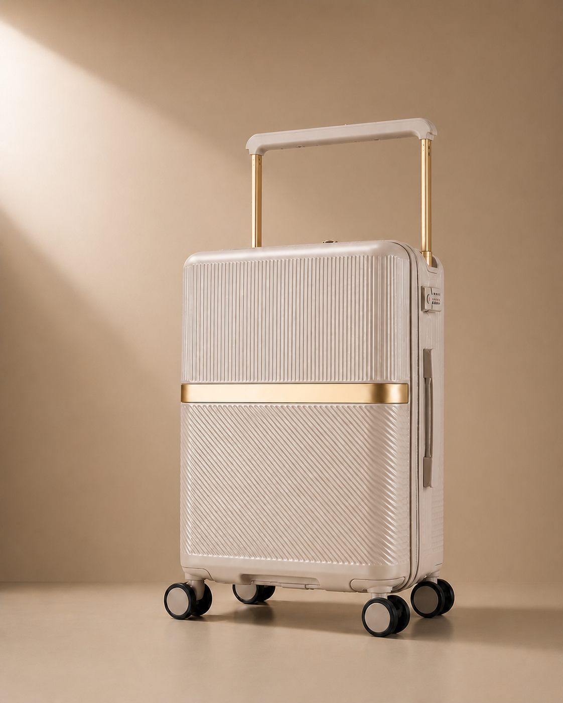 Cadgwith Cabin Suitcase in Brown - premium studio product photo
