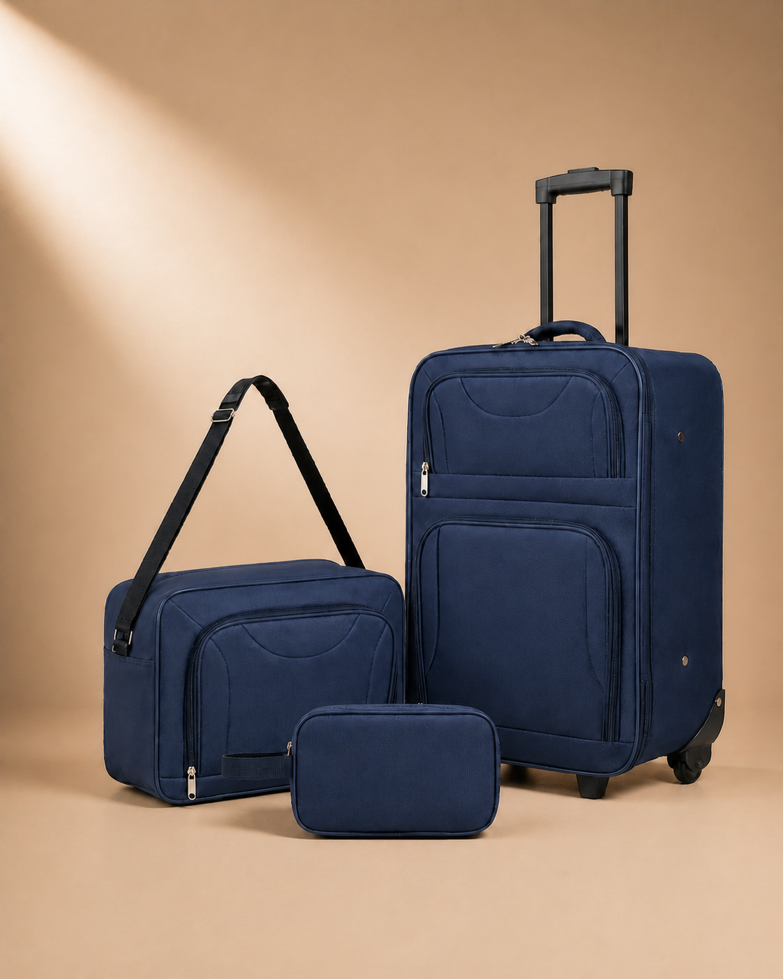 Arisaig Large Capacity Soft Shell Cabin Suitcase - 20 Inch in Blue