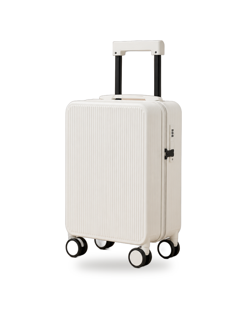 Cabin Suitcase in White on white background
