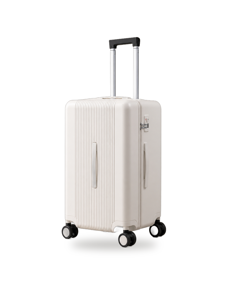 Trunk Suitcase in White on white background