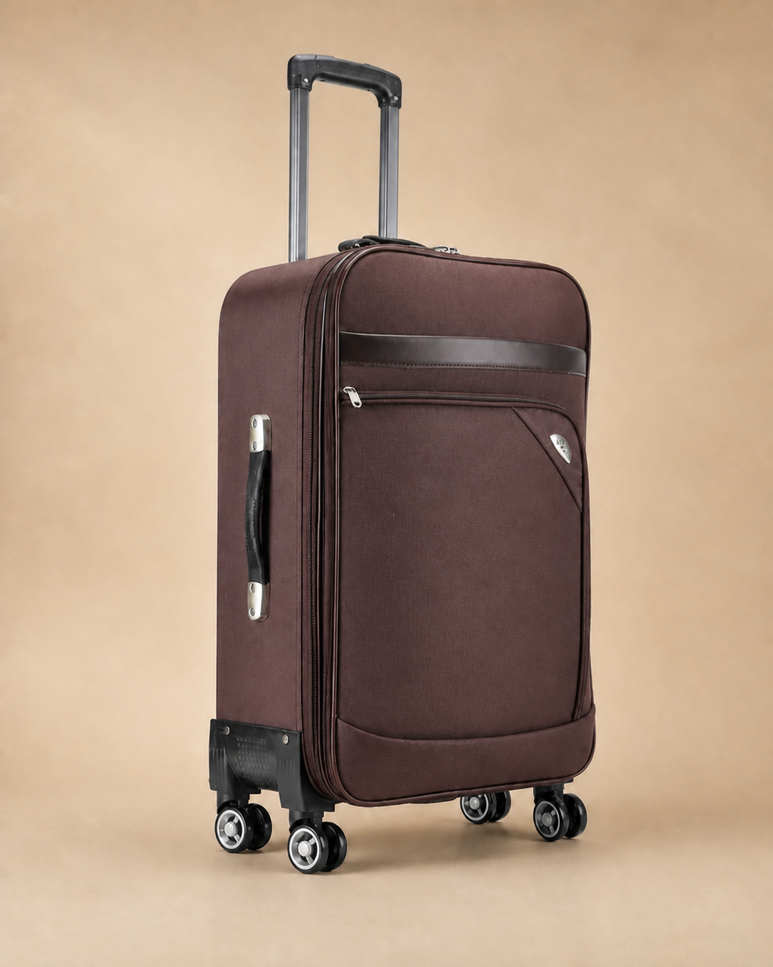 Orford Soft Shell Cabin Suitcase - 20/24 Inch in Coffee