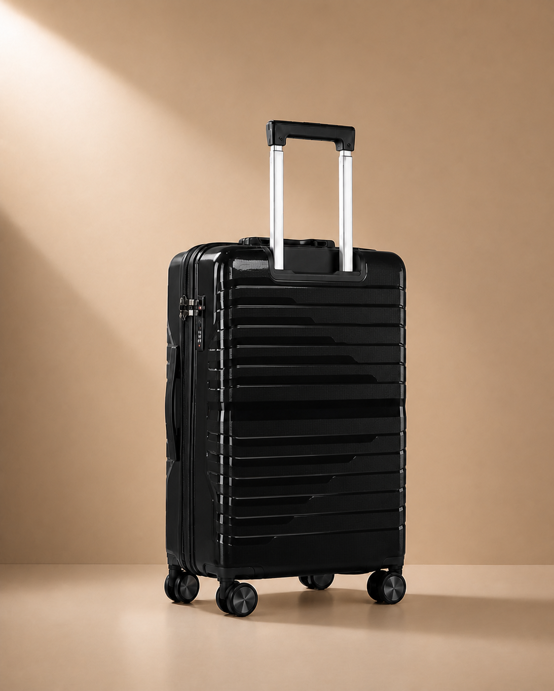 Cartmel Large Capacity Hard Shell Cabin Suitcase - 20/24/28 Inch - rear view