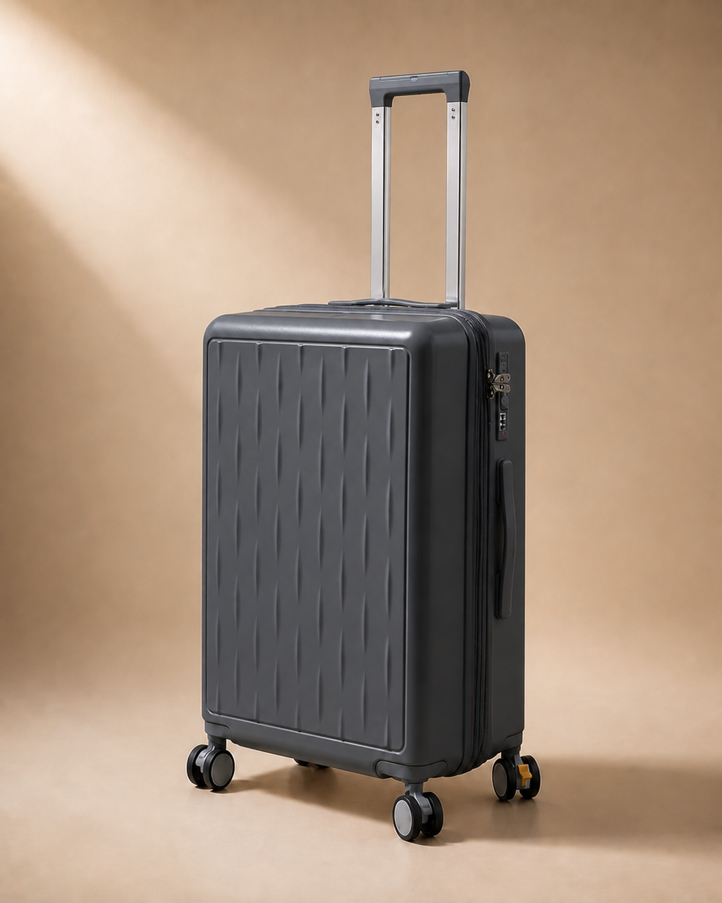 Buttermere Large Capacity Expandable Cabin Suitcase - 20-28 Inch in Gray
