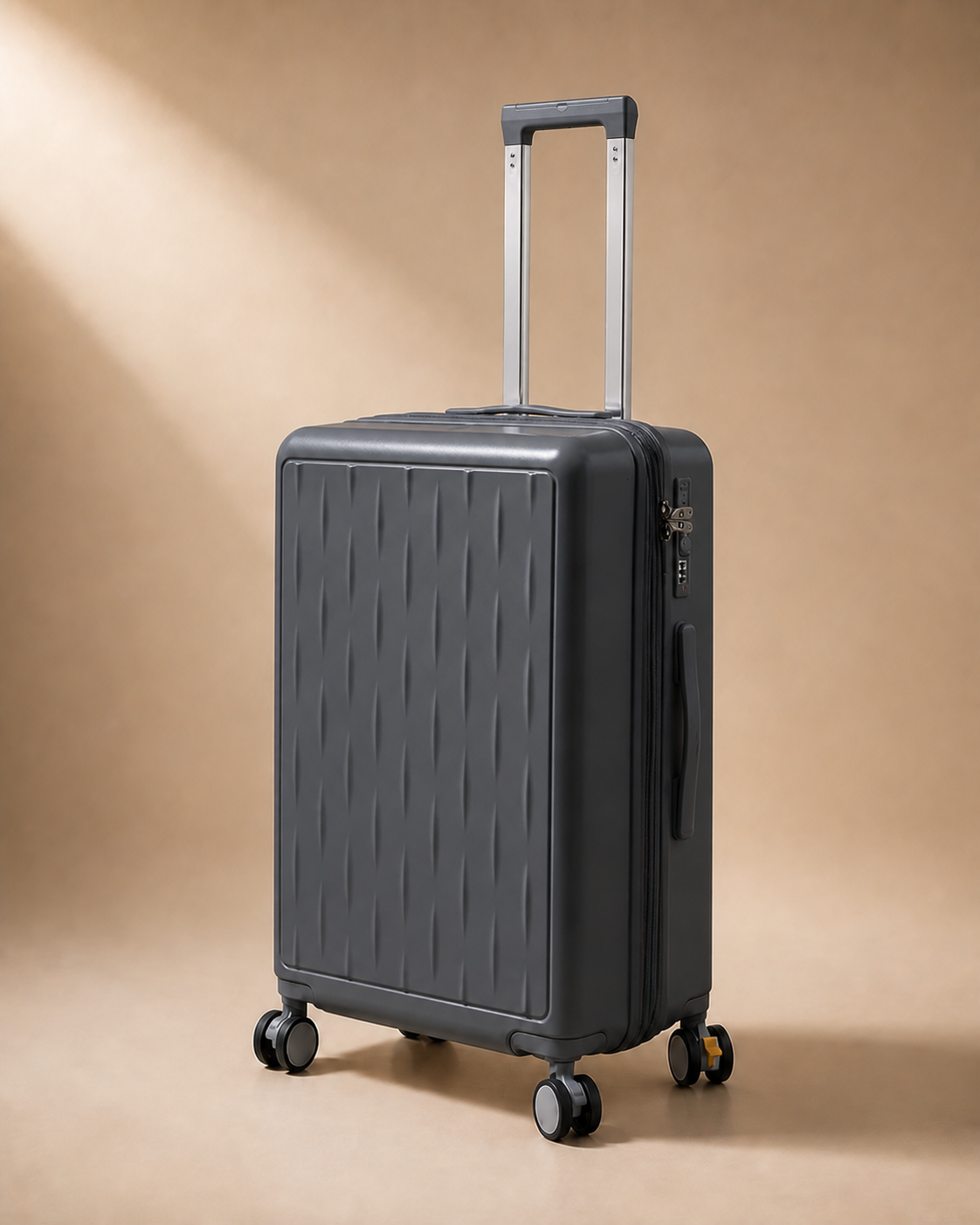 Buttermere Large Capacity Expandable Cabin Suitcase - 20-28 Inch in Gray