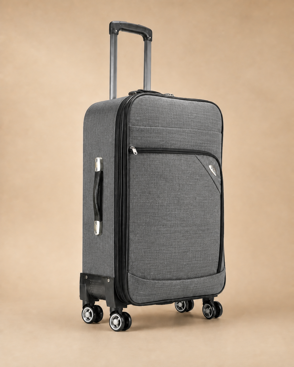 Orford Soft Shell Cabin Suitcase - 20/24 Inch in Grey