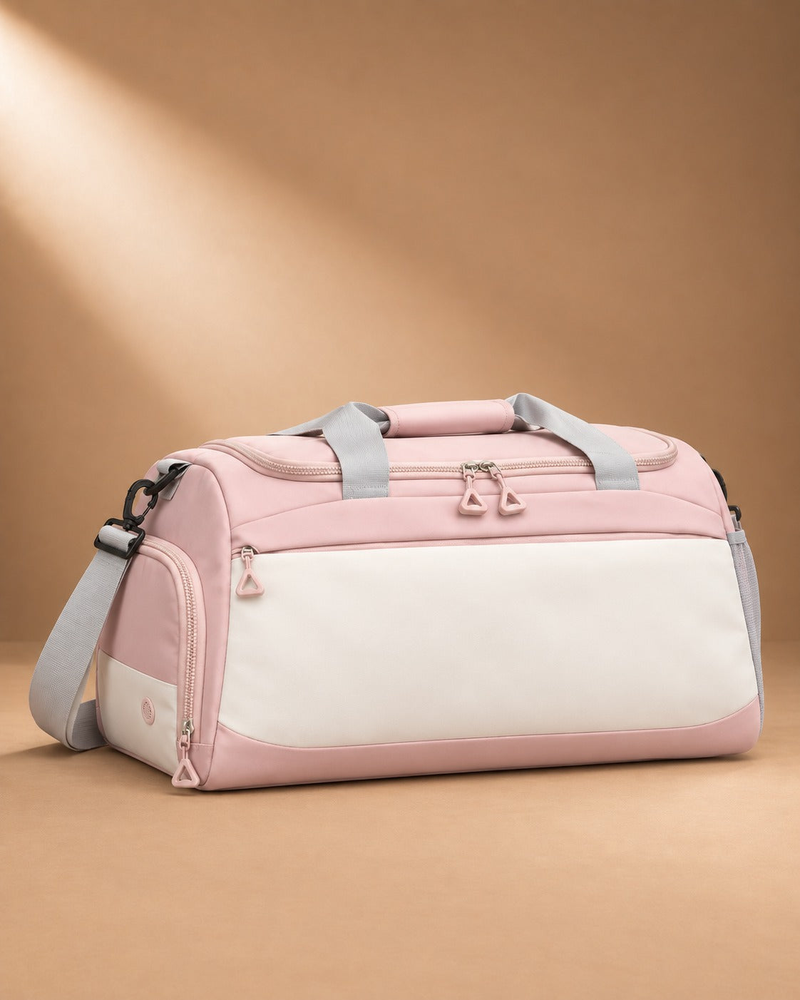 Castleton Sports Duffle Bag with Shoe Compartment - pink
