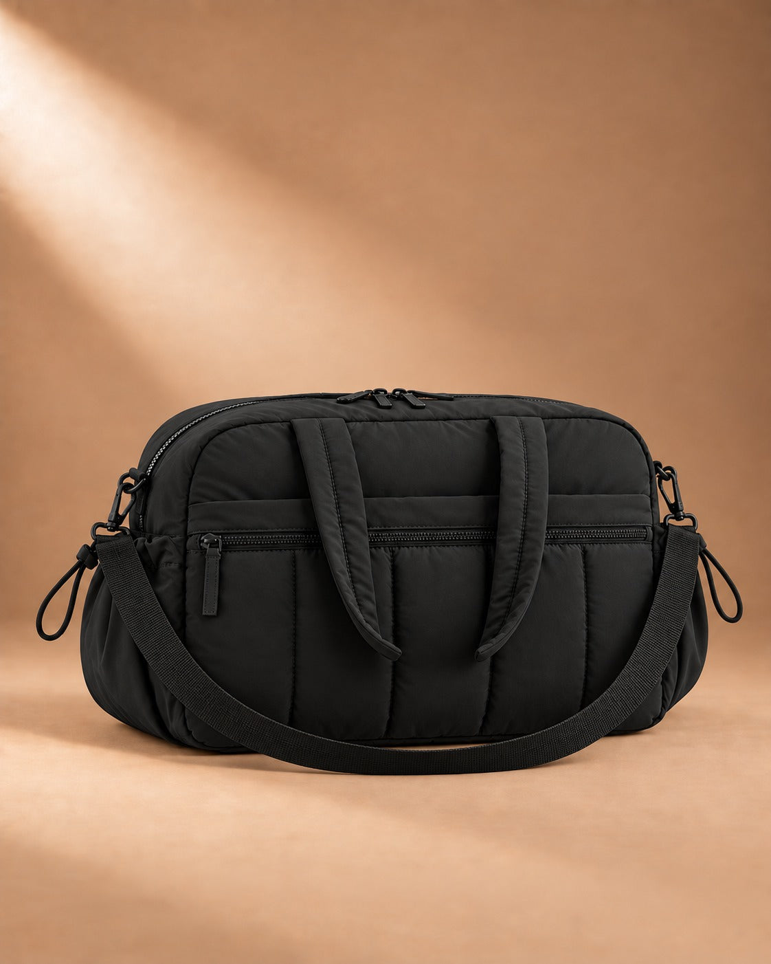 Wooler Quilted Cabin Weekend Bag - black