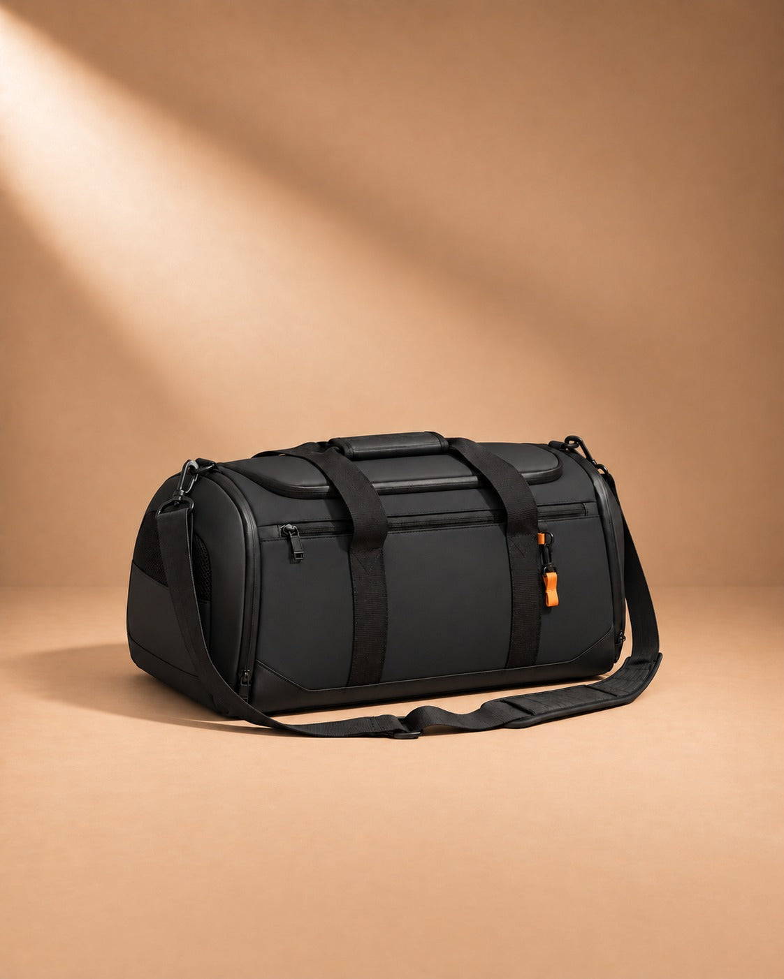Middleham Sports Duffle Bag with Shoe Compartment 40L - black