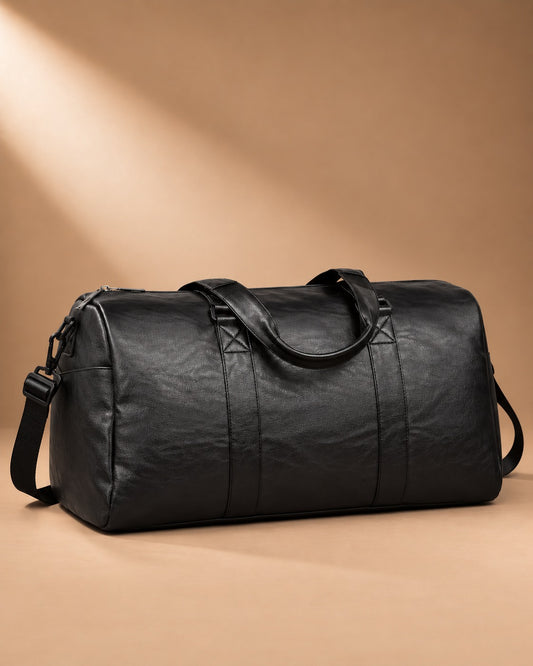 Hawes Leather Duffle Bag - face