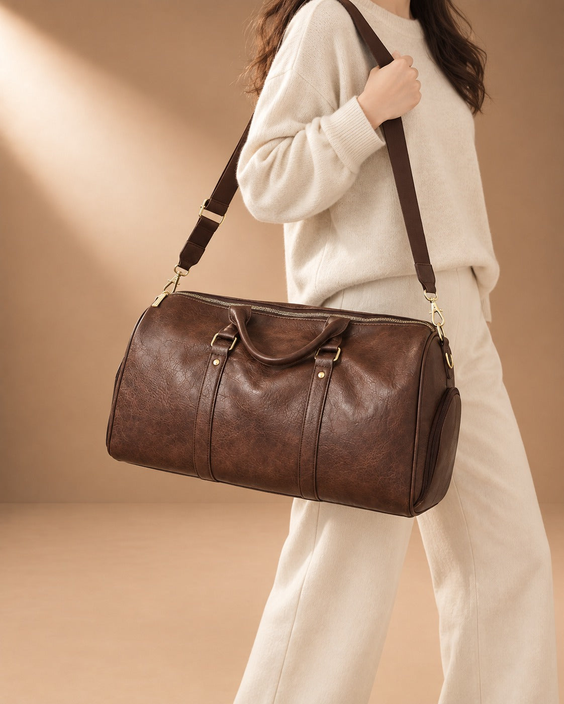 Ingleton Leather Weekender Duffle Bag - view 3