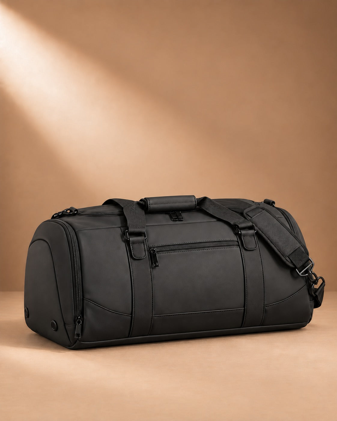 Linton Sports Duffle Bag with Shoe Compartment - Black