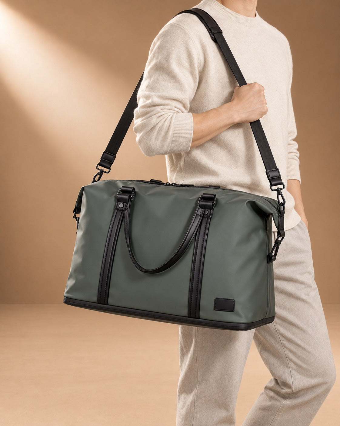 Litton Leather Handle Weekend Holdall - view 3
