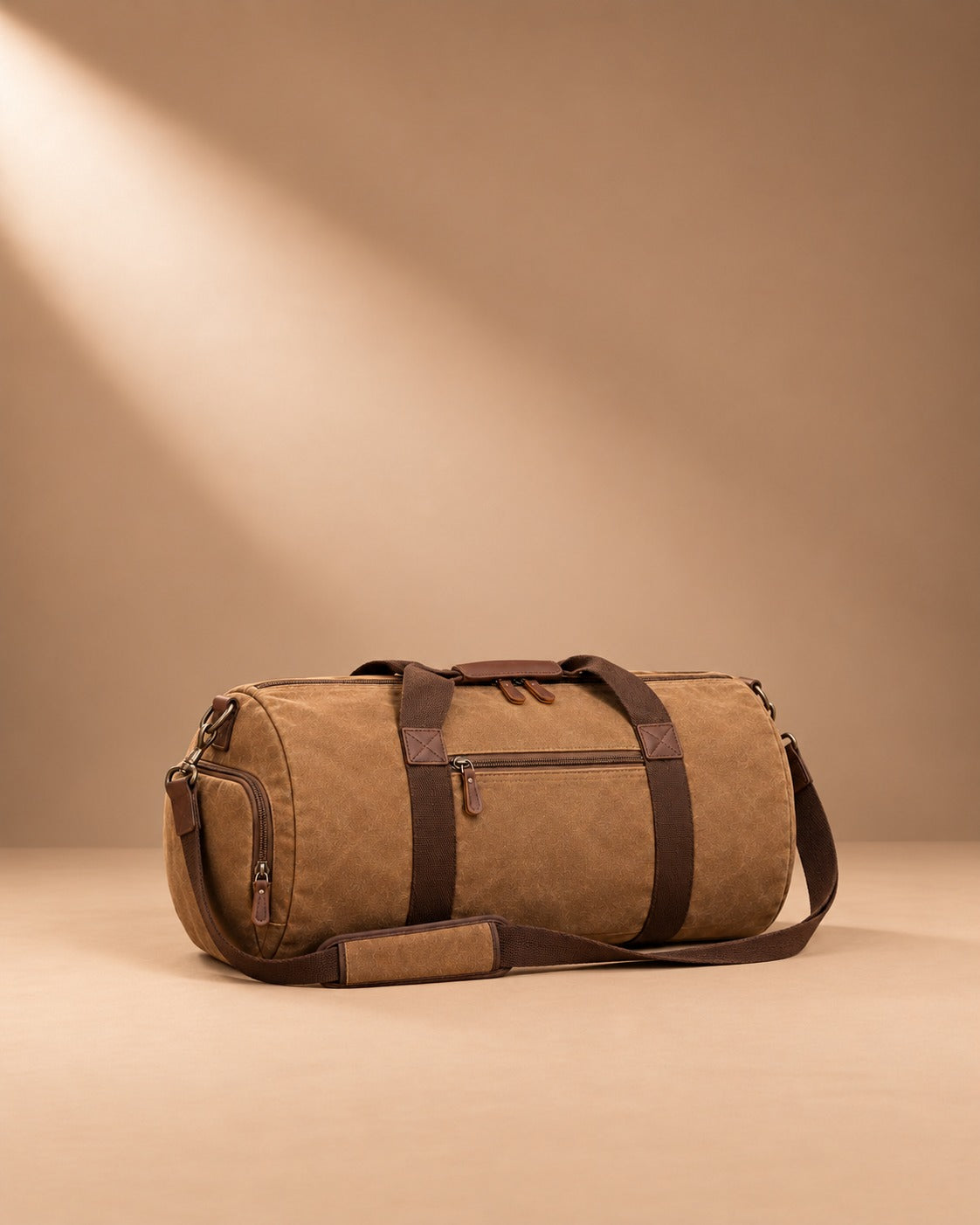 Carperby Vintage Canvas Barrel Duffle Bag - view 1