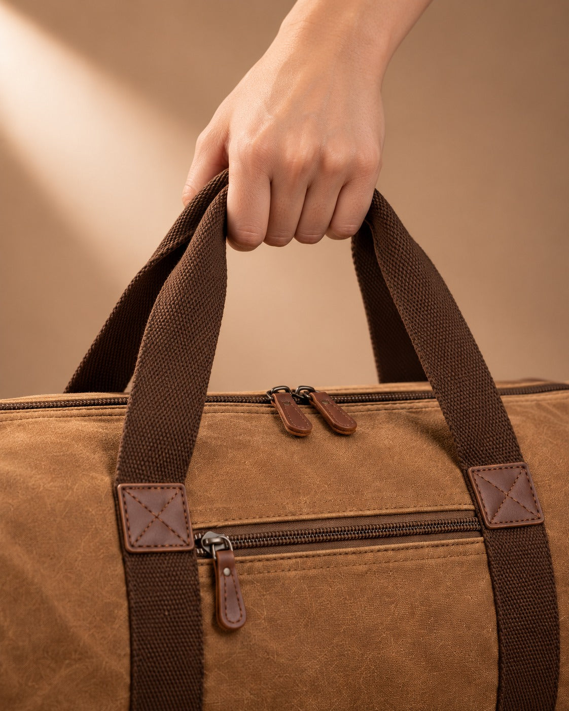Carperby Vintage Canvas Barrel Duffle Bag