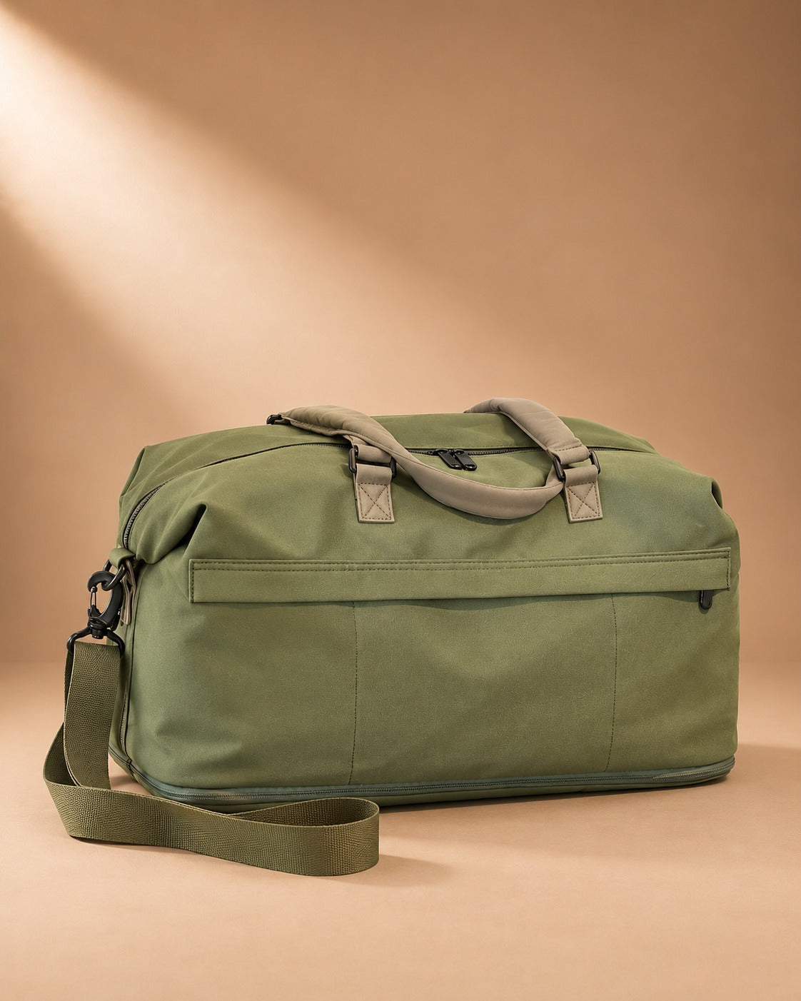 Threshfield Expandable Soft Travel Holdall - army-green