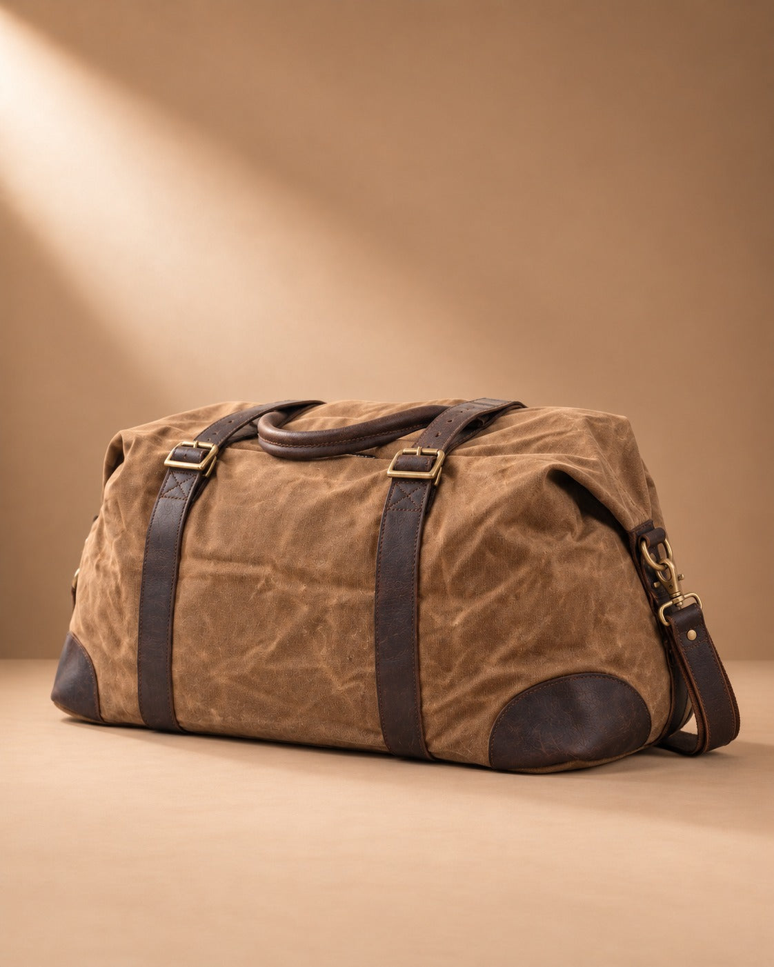 Airton Waxed Canvas Barrel Duffle Bag - bout