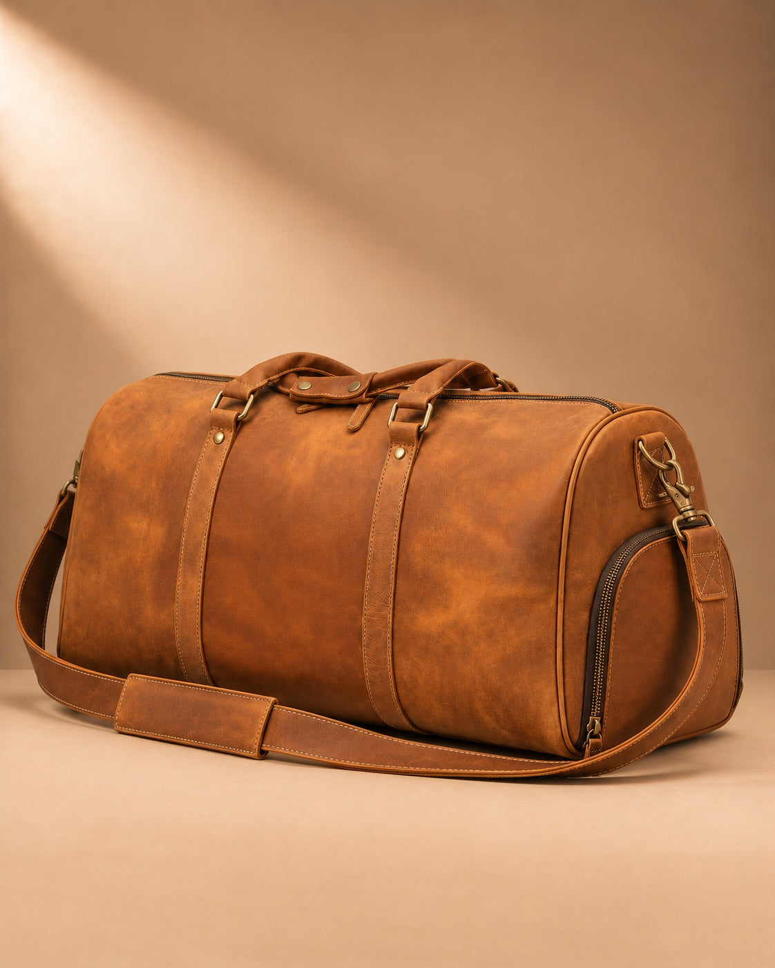 Addingham Full Grain Leather Duffle Bag - bout