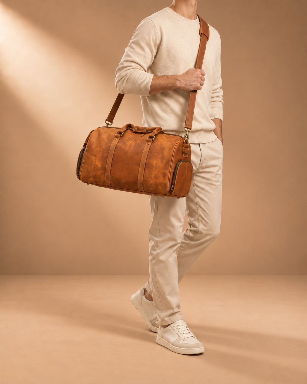 Addingham Full Grain Leather Duffle Bag