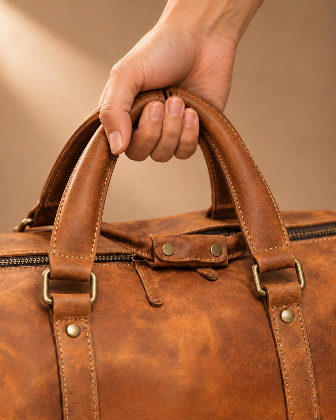 Addingham Full Grain Leather Duffle Bag