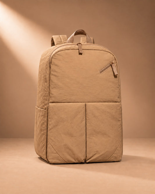 Skiddaw Crinkle Nylon Travel Backpack - face