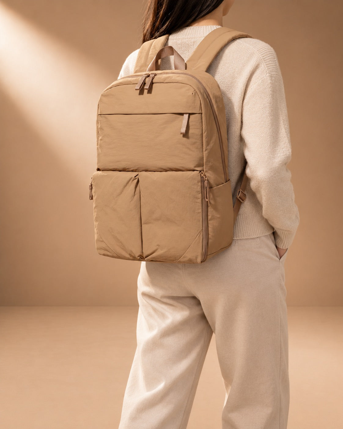 Skiddaw Crinkle Nylon Travel Backpack - porte