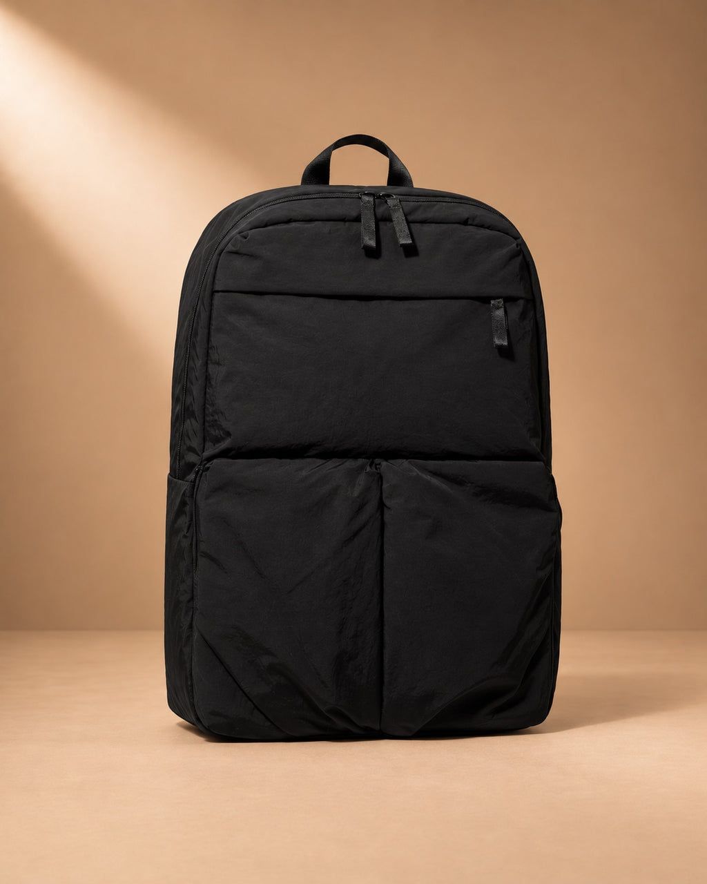 Skiddaw Crinkle Nylon Travel Backpack - black
