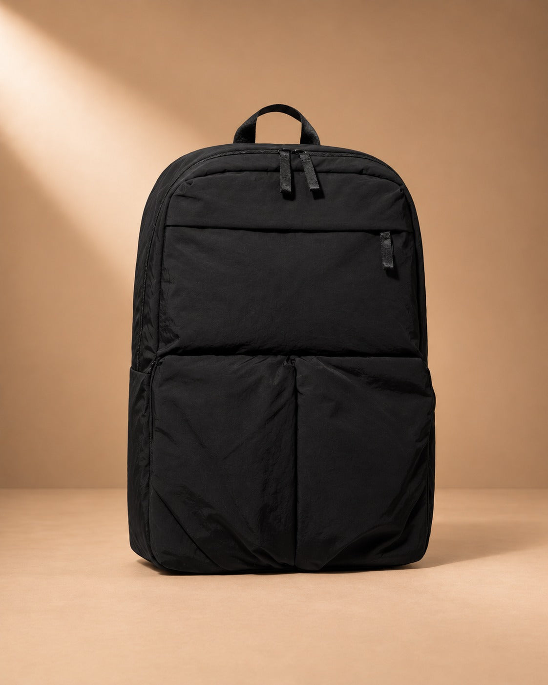 Skiddaw Crinkle Nylon Travel Backpack - black