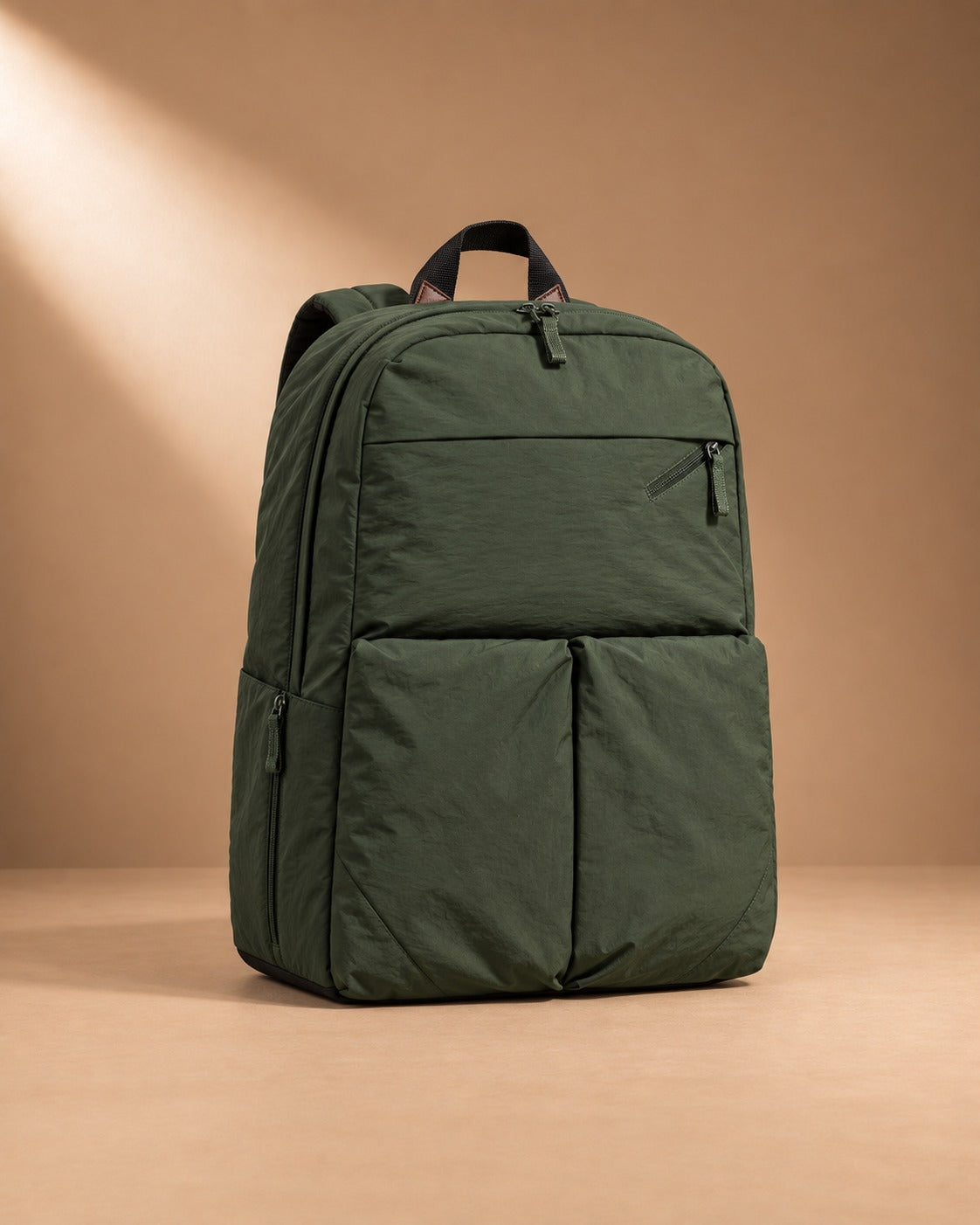 Skiddaw Crinkle Nylon Travel Backpack - Green