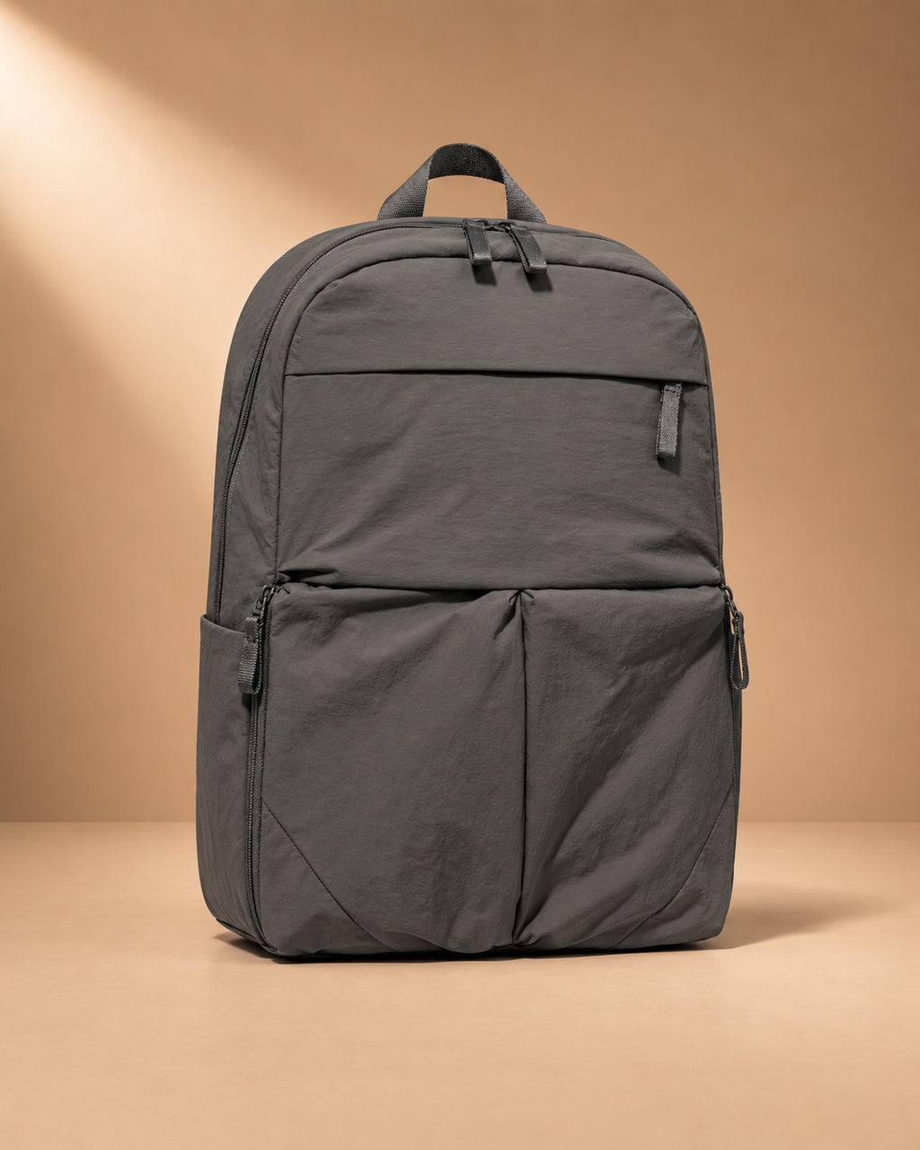 Skiddaw Crinkle Nylon Travel Backpack - grey
