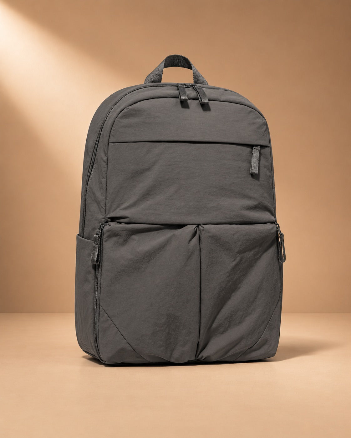 Skiddaw Crinkle Nylon Travel Backpack - grey