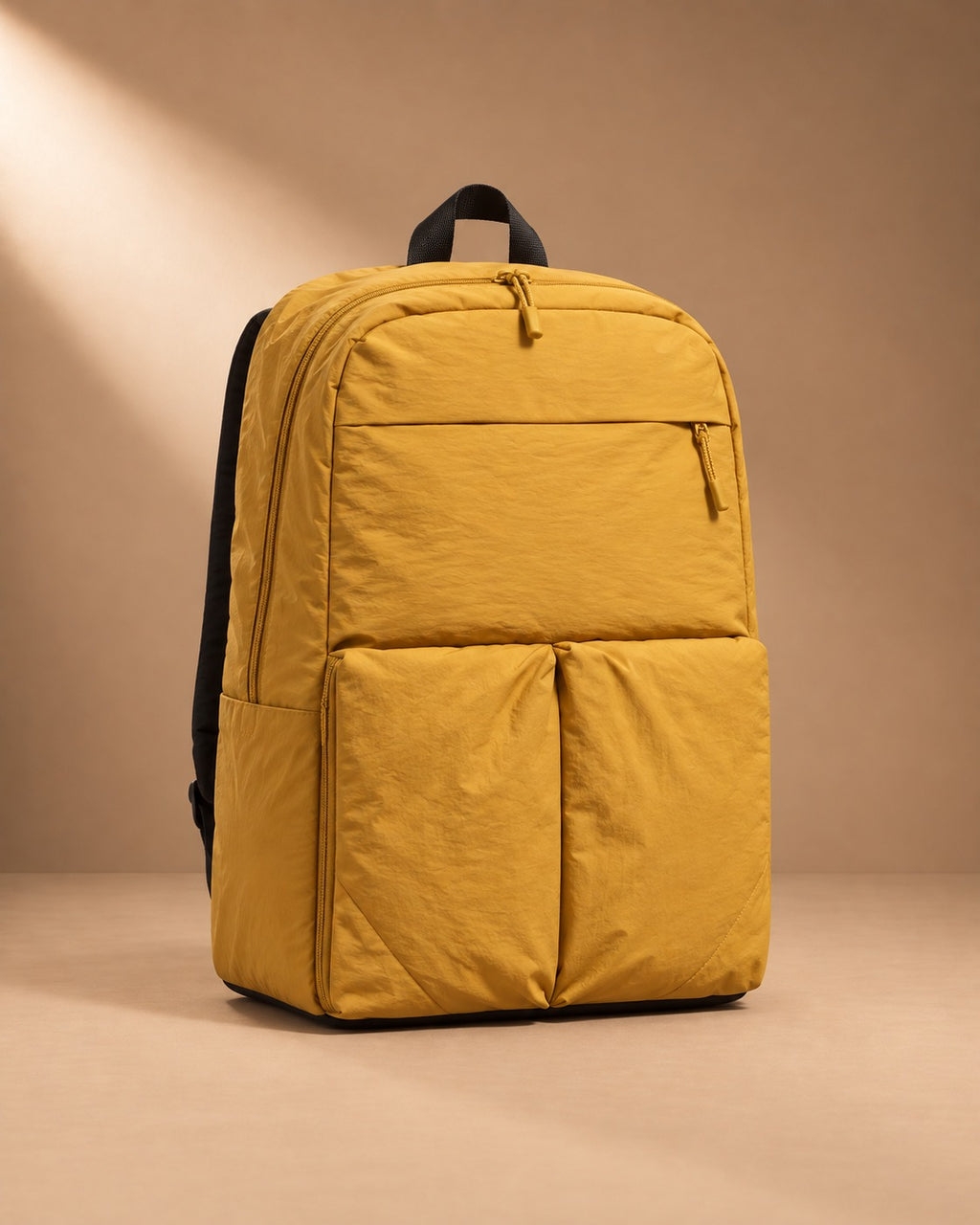 Skiddaw Crinkle Nylon Travel Backpack - Yellow