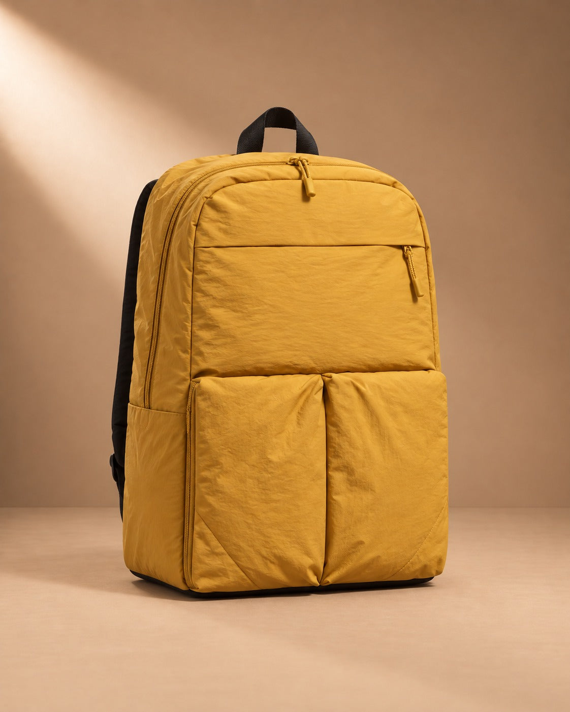 Skiddaw Crinkle Nylon Travel Backpack - Yellow