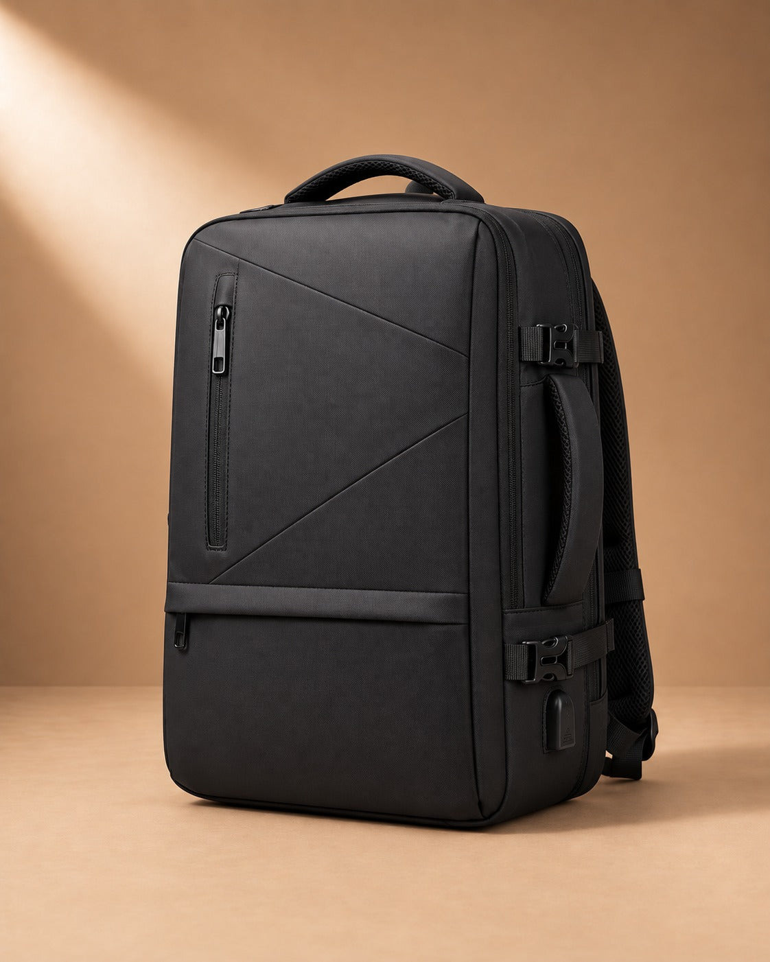 Glenridding Expandable Business Laptop Backpack - Black