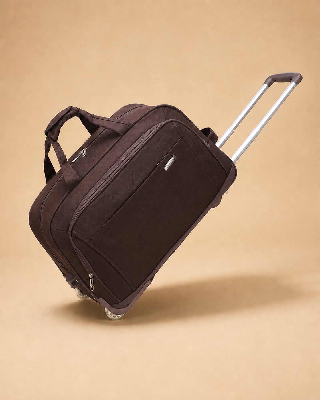 Alnmouth Large Capacity Soft Shell Cabin Suitcase - 20/24/26 Inch in palm tree