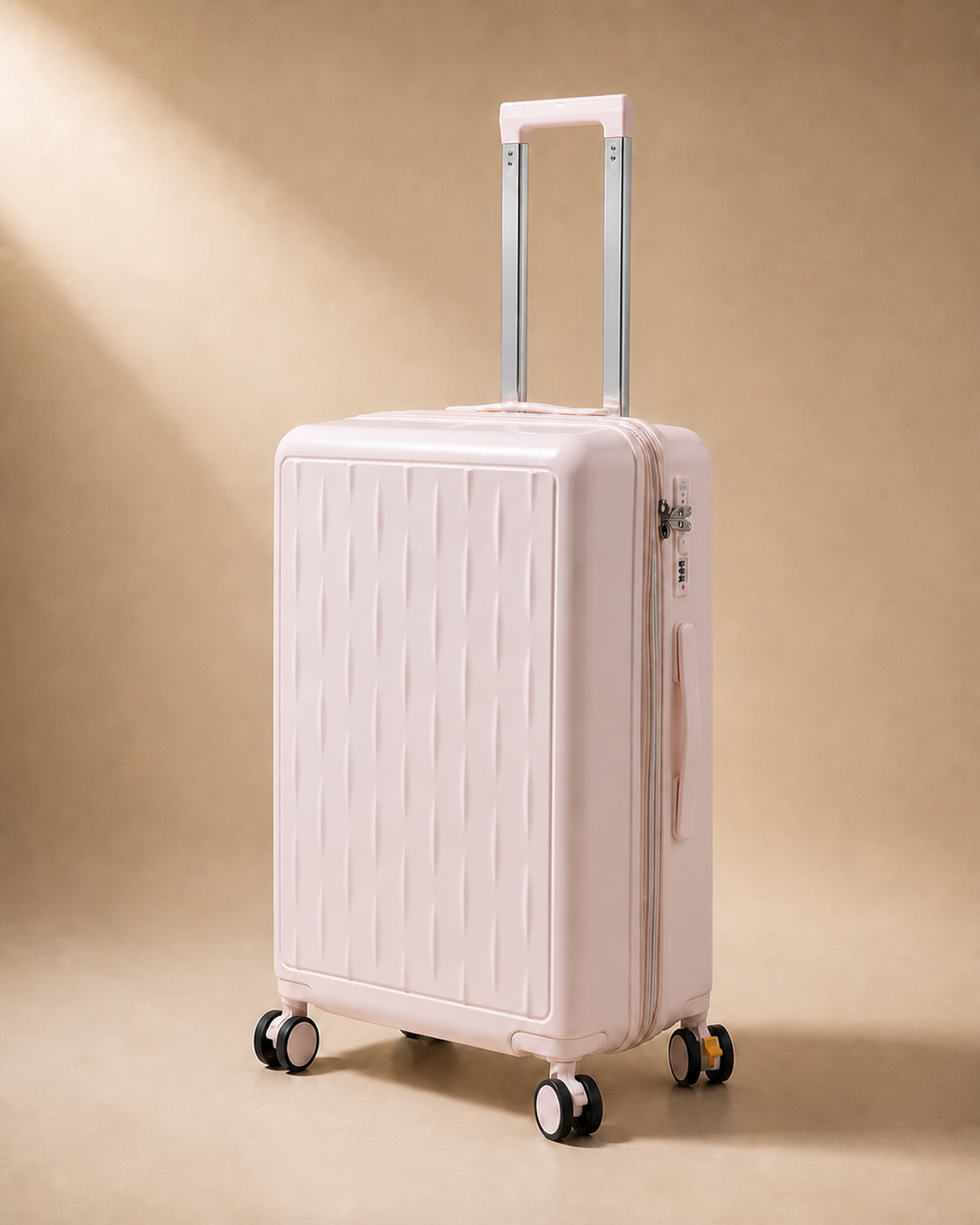 Buttermere Large Capacity Expandable Cabin Suitcase - 20-28 Inch in Pink