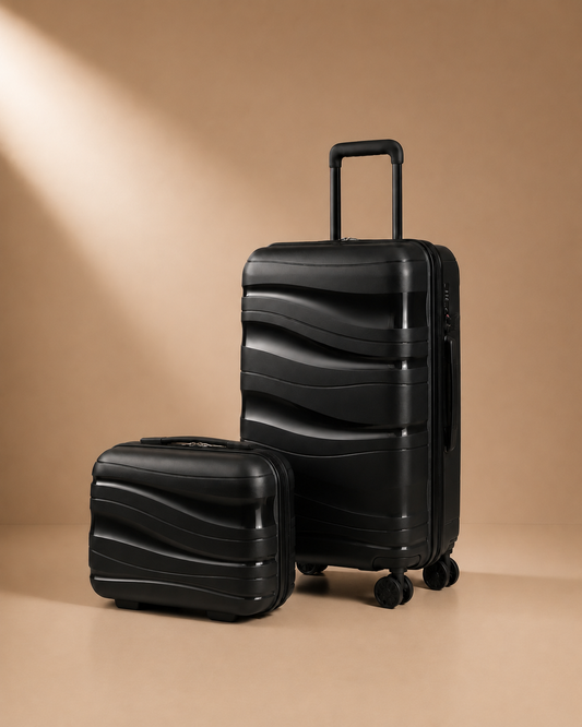 Gairloch Lightweight Expandable Cabin Suitcase - Studio Set View
